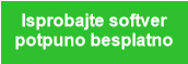 Isprobajte softver
potpuno besplatno